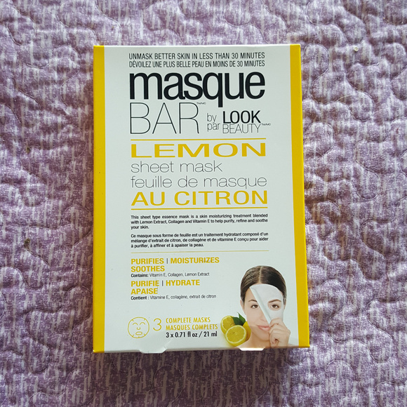 Masque Bar Other - 3 Pack Purify Moisturize Lemon Sheet Mask